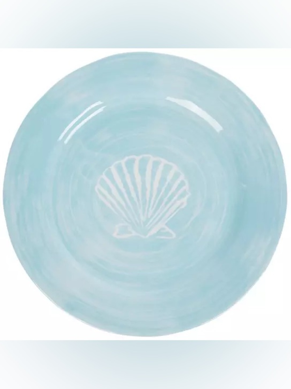 Blue & White Seashell Salad Plates - Picture 2 of 3